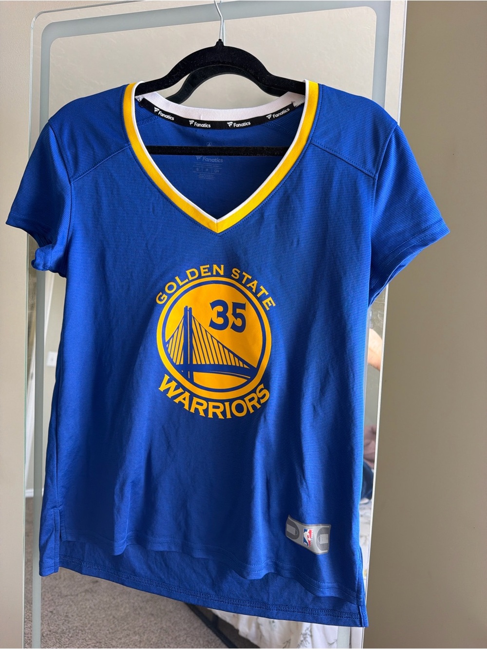 Golden State Warriors Women's Blue V-Neck Team Tee